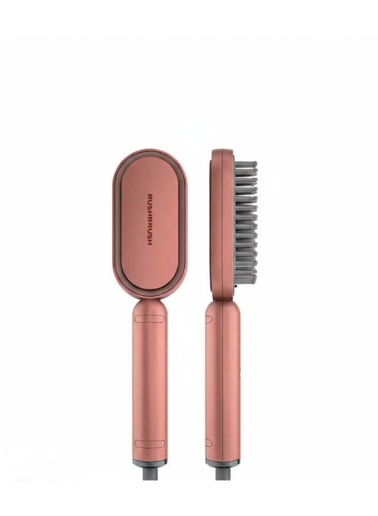 راش براش فرشاة تمليس الشعر راش براش S3 لايت - لون روز جولد - تقنية الأيونات - شعيرات مغطاة بالسيراميك - تصل لدرجة حرارة 230 مئوية - تصميم مدمج وخفيف - Image 1